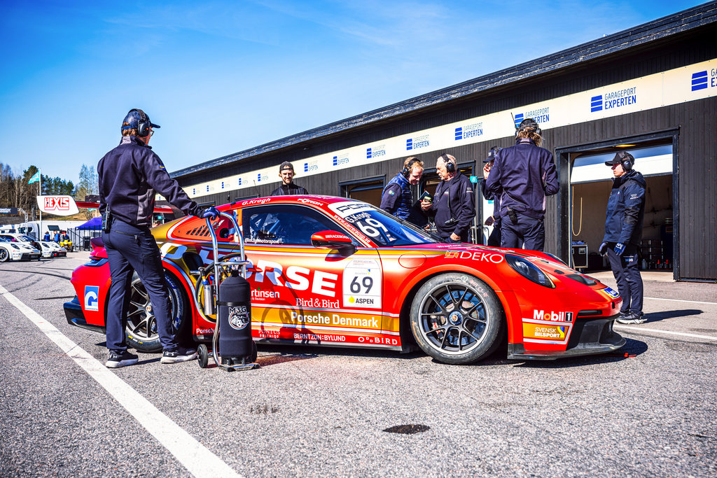 Gustav Krogh på pointjagt i Porsche Carrera Cup Scandinavia-premiere
(Foto: Porsche Carrera Cup Scandinavia / A1 Work)